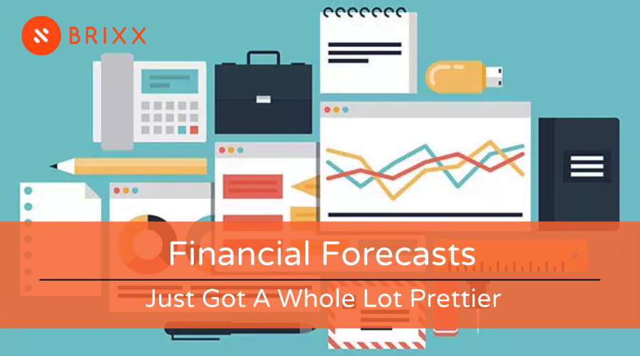 Financial forecasts just got a whole lot prettier blog post header image of stationary for Brixx financial forecasting tool