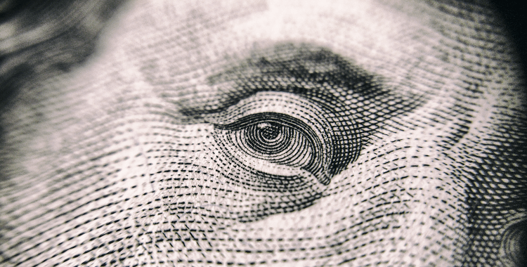 old printed eye