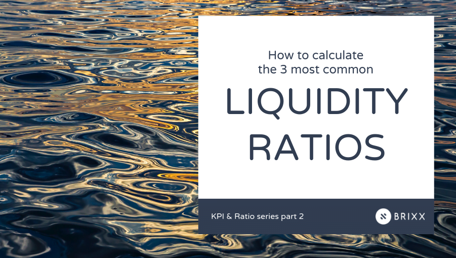 Header image for What are liquidity ratios in accounting? What are the 3 most important ? blog post by Brixx Software