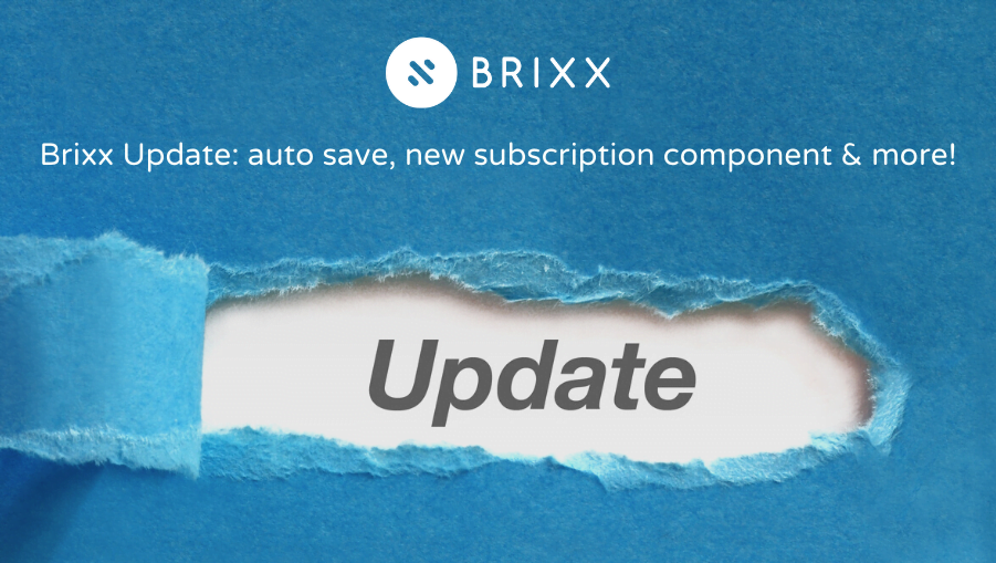 Brixx Update auto-save new Subscription component and more