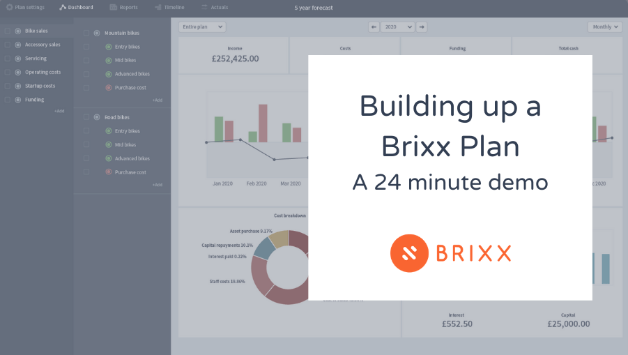 Building up a Brixx plan a 24 minute demo transcript header