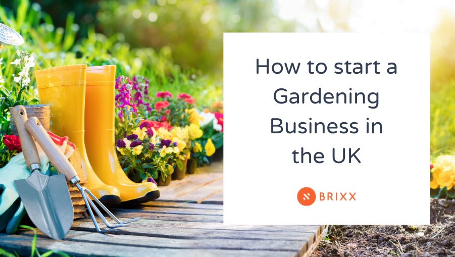 How to start a gardening business blog header image for Brixx Software