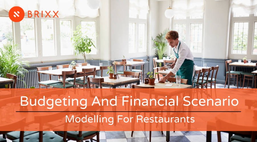 Budgeting And Financial Scenario Modelling For Restaurants blog post header image of a restaurant for Brixx financial forecasting tool